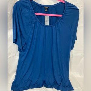 Ann Taylor Cobalt Blue Blouse Size LP NWT